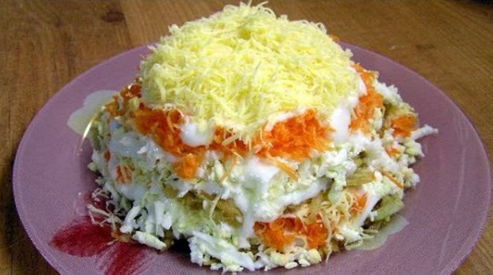 легкий салат 