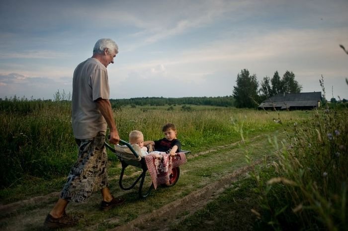 лето у бабушки в деревне картинки фото