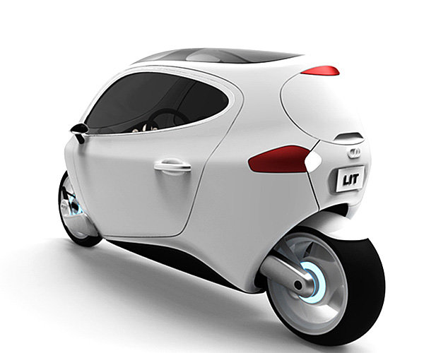 lit motors c-1 двухколесный автомобиль фото