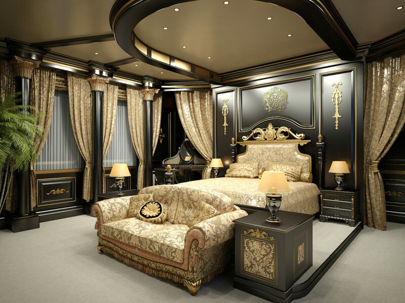 luxury design спальня в дворцовом стиле фото