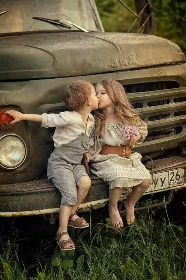 люблю тебя ретро фото дети фото