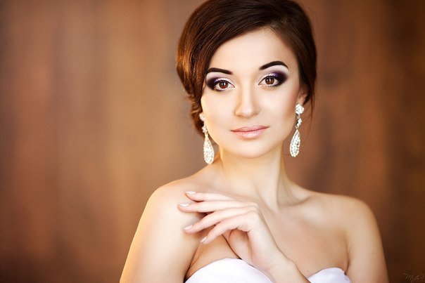 макияж на свадьбу для невесты с карими глазами фото 2018 фото