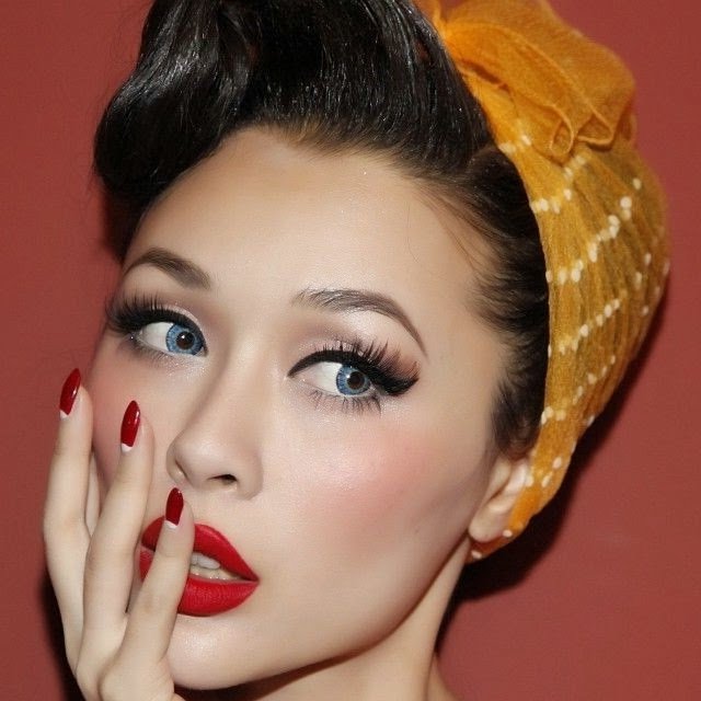 макияж в стиле ретро фото