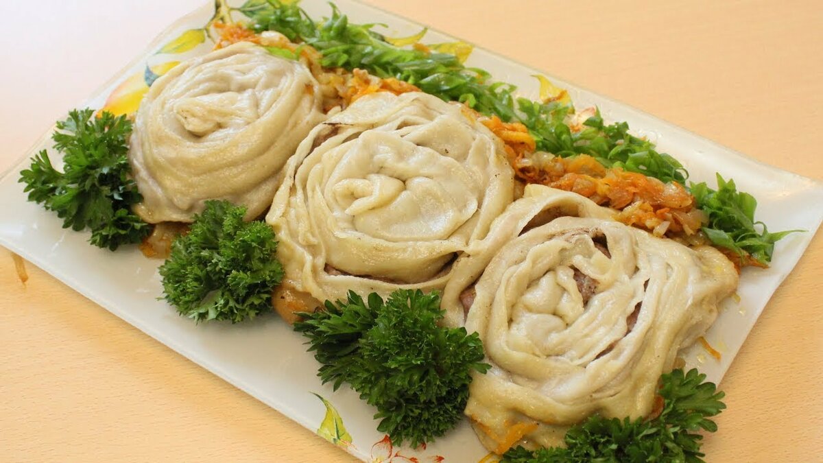 манты розочки фото