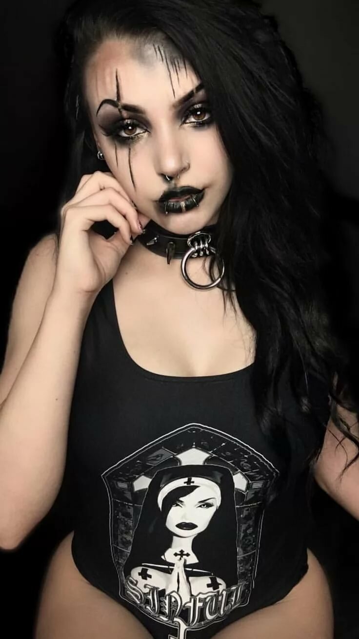 metal girl готика black eye фото