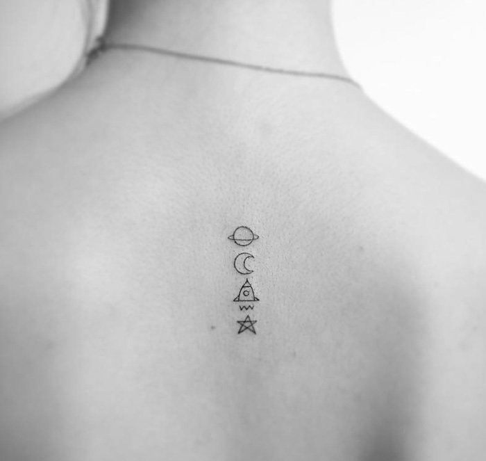 мини тату минимализм фото