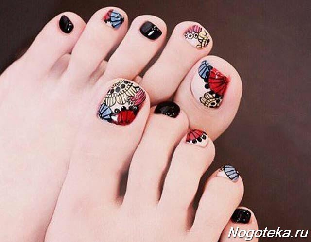 модный педикюр фото