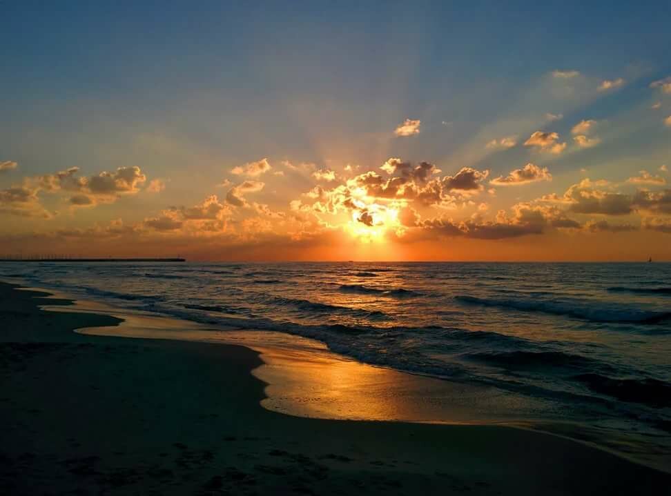 море закат волны красота фото