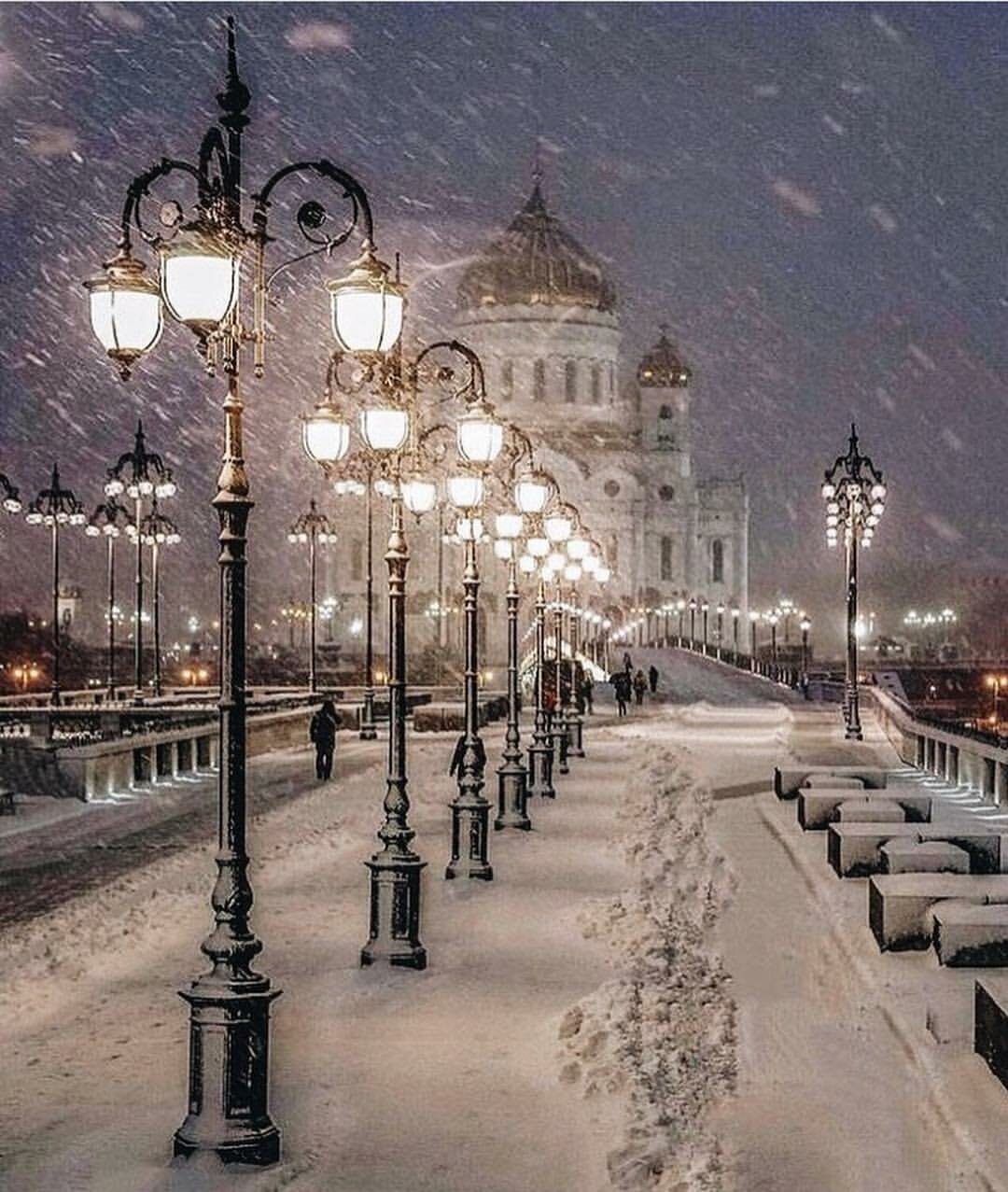 москва зимой красивые фото
