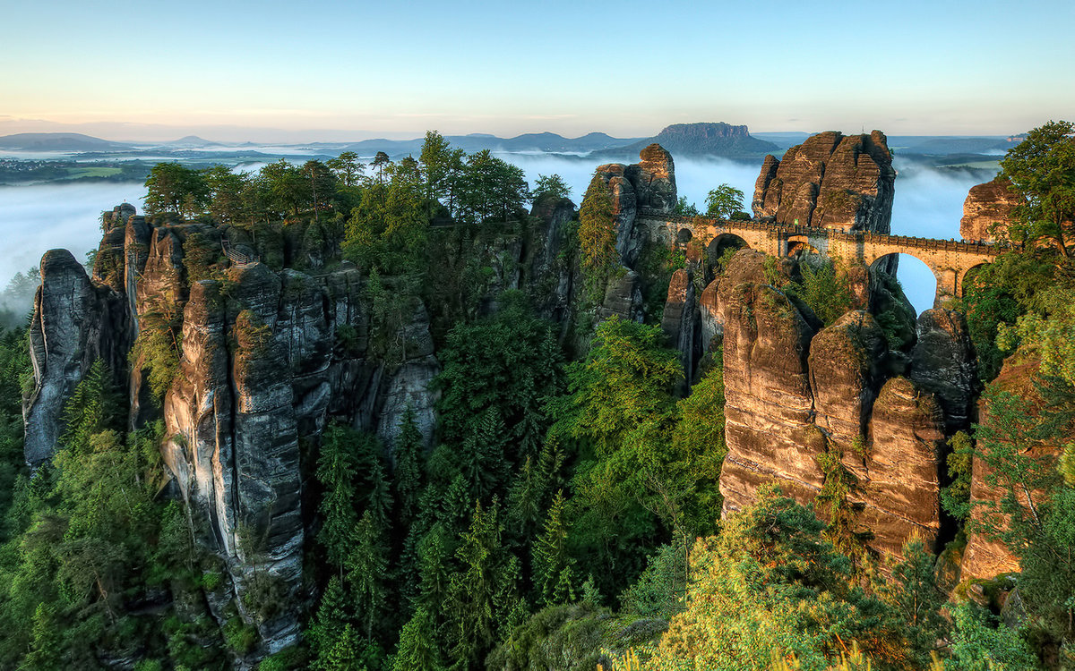 мост бастай саксонская швейцария фото