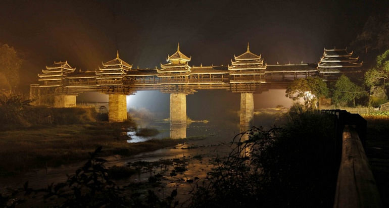 мост ченъян chengyang bridge китай фото