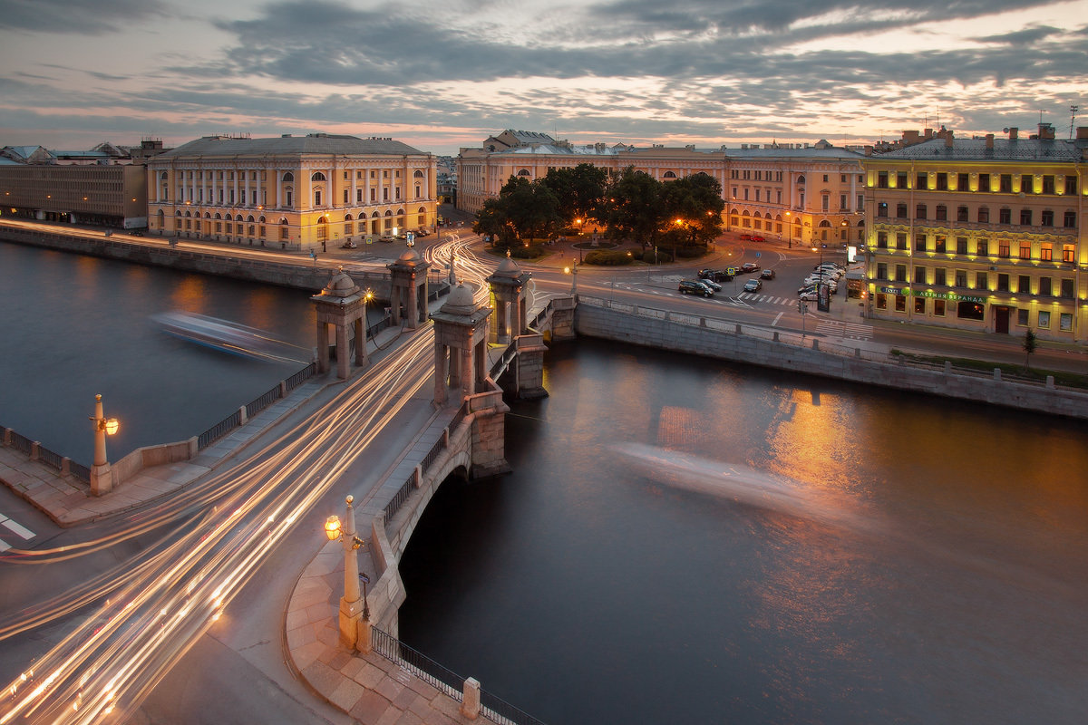 мост ломоносова в санкт-петербурге фото