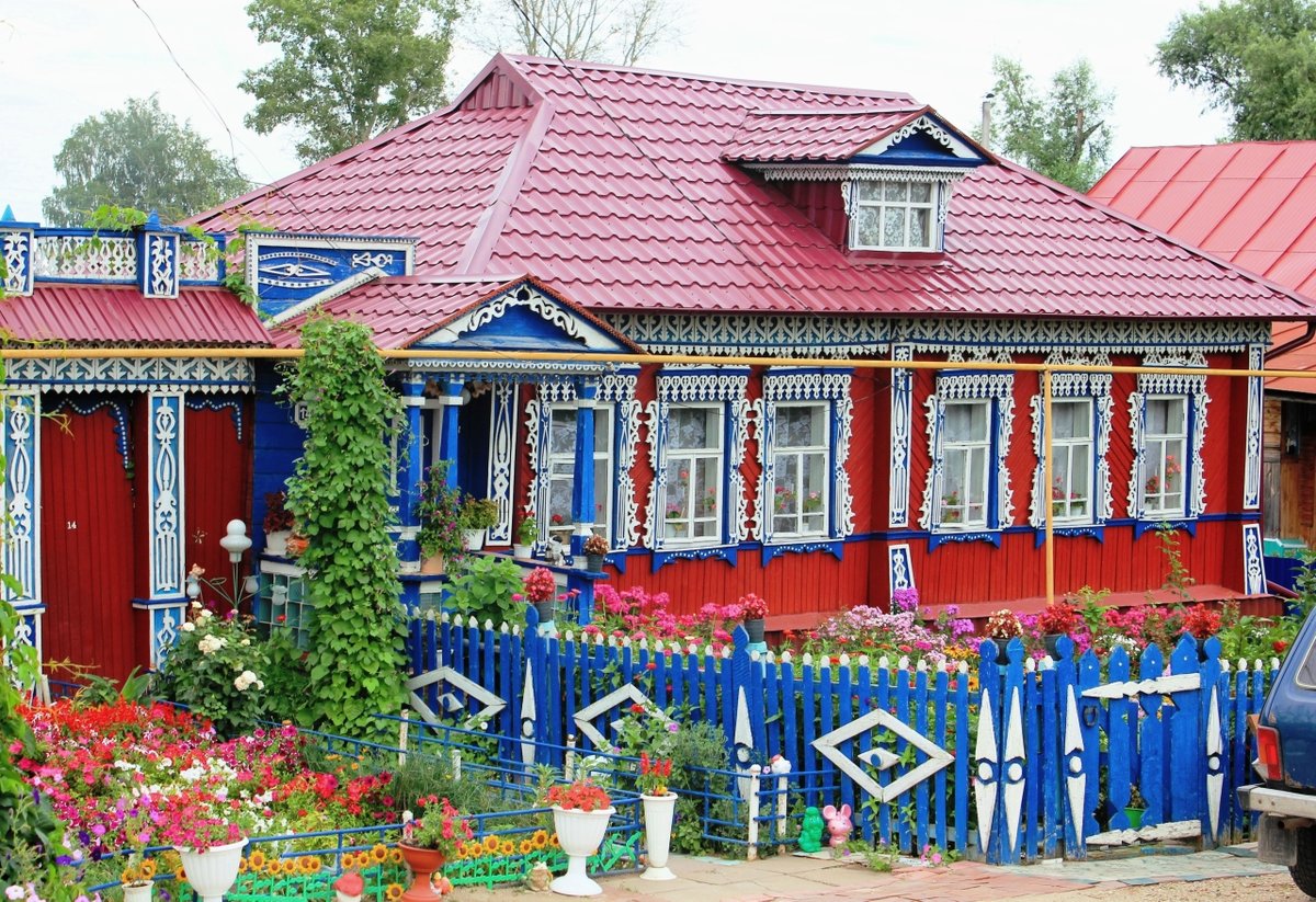 наличники на окна в русском стиле фото