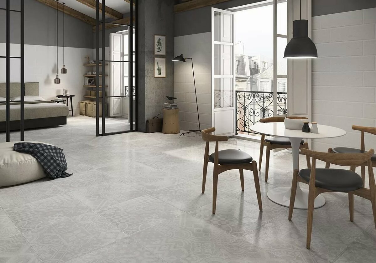 напольная плитка стиль loft керамогранит фото