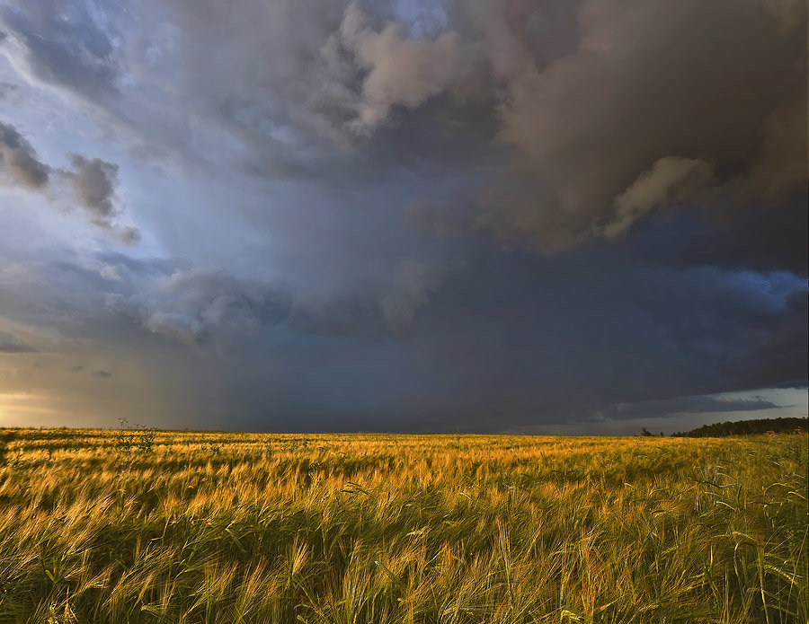 небо перед грозой фото