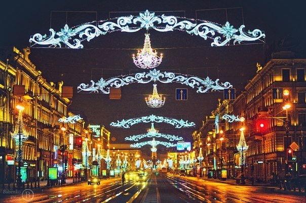 невский проспект на новый год фото