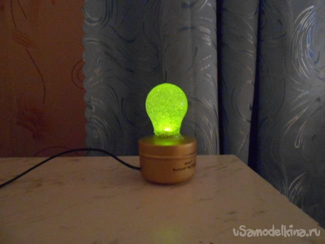 ночник из лампочки фото