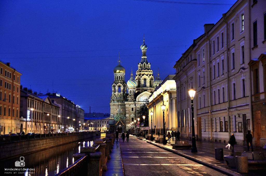 ночной петербург фото