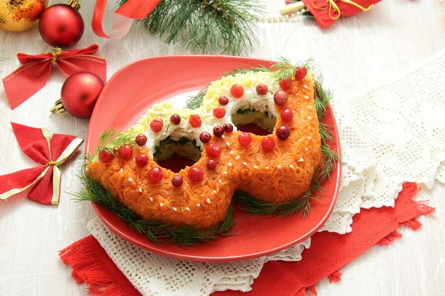 новогодние салаты 2019 фото