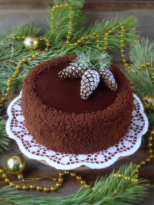 новогодние торты фото шоколадный фото