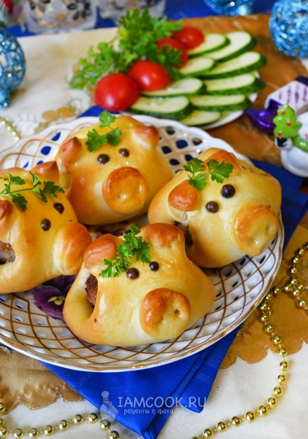 новогодние выпечки булочки фото