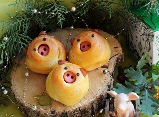 новогодняя выпечка поросенок фото