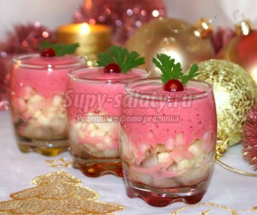 новогодняя закуска - селедка мусс фото