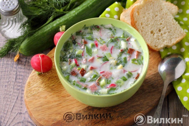 окрошка на кефире фото