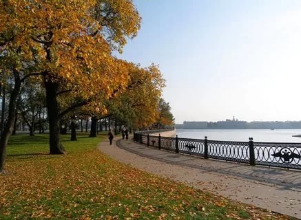 осень набережная невы фото