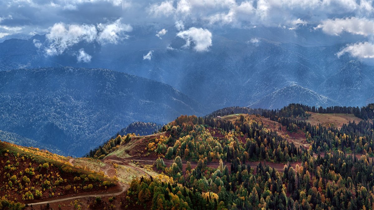 осень в горах кавказа фото