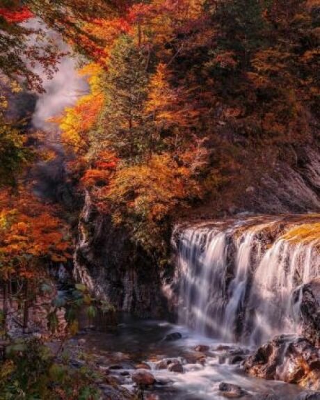 осень водопад картинки фото