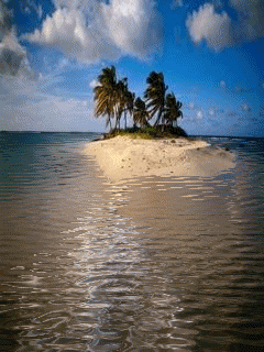 остров на море гиф фото