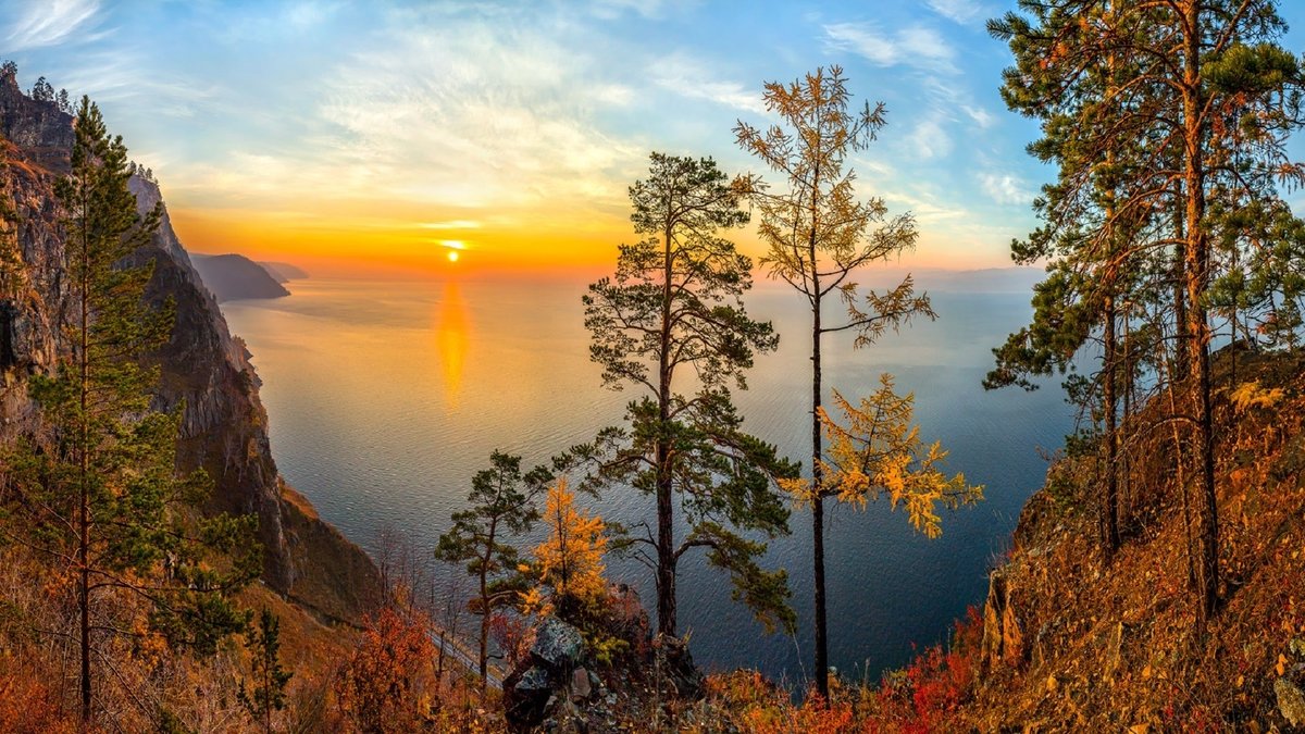 озеро байкал осень фото