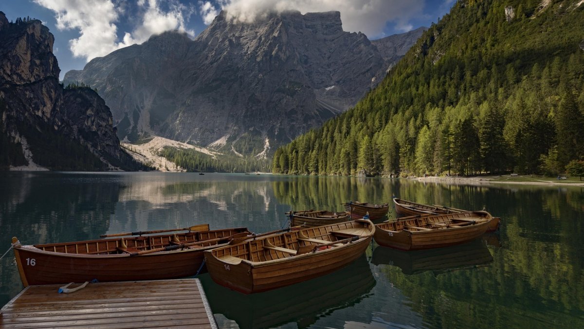 озеро брайес италия фотообои фото
