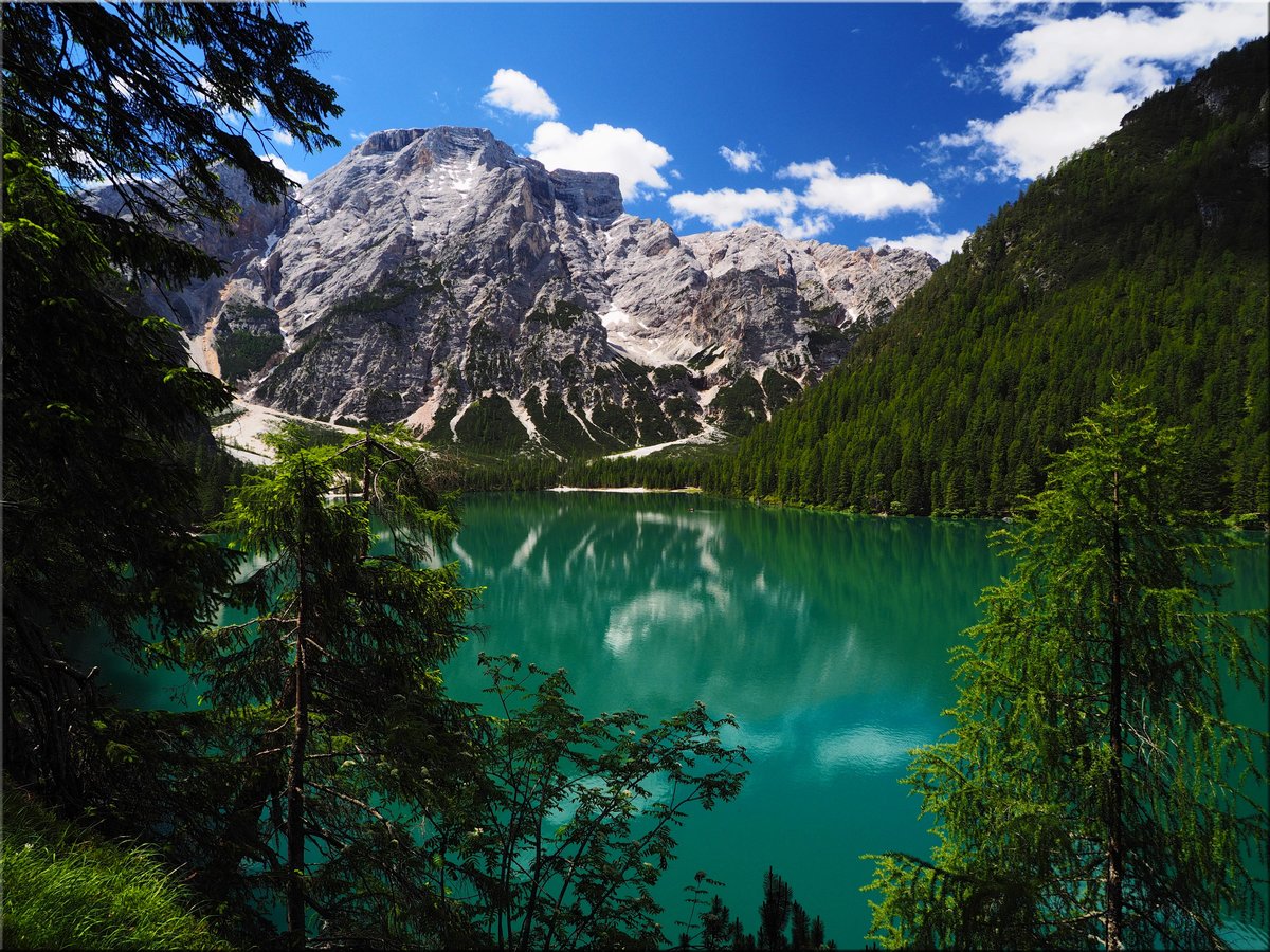 озеро брайес италия фотообои фото