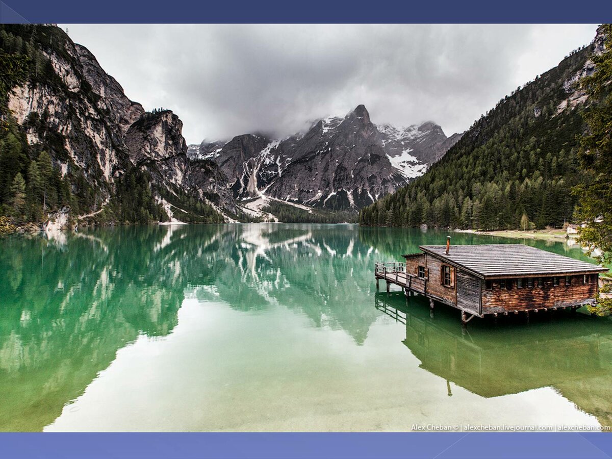озеро брайес (lago di braies) фото