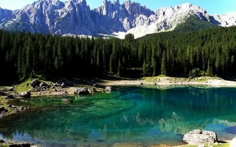 озеро carezza фото
