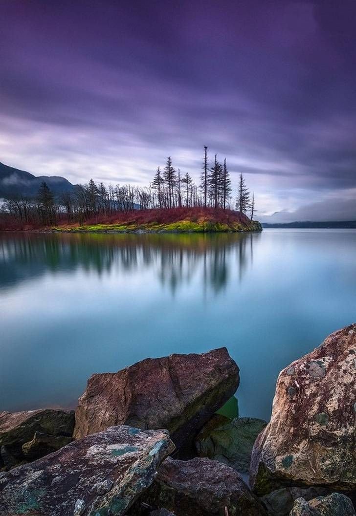 озеро, горы, цветы, пейзаж, красота фото