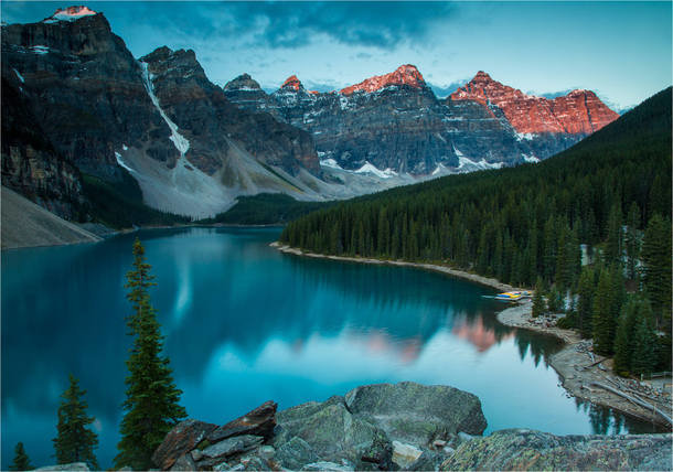 озеро морейн, канада фото