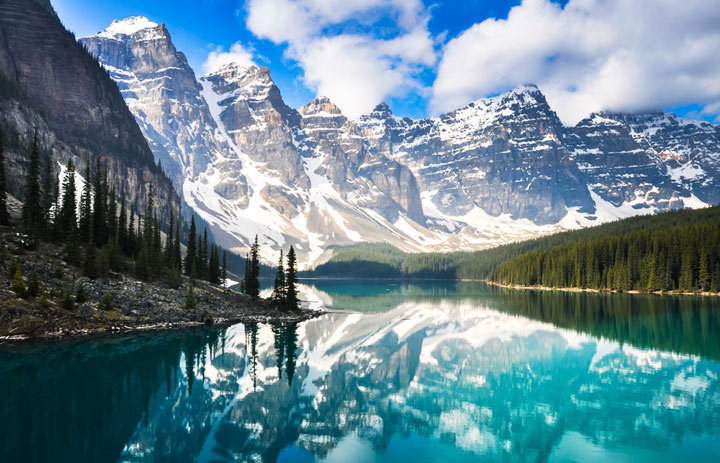 озеро морейн канада фото