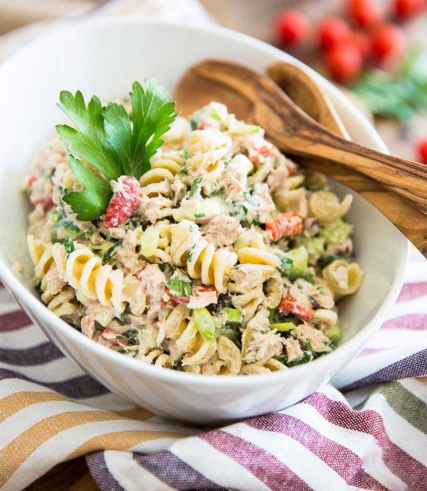 pasta salad tuna healthy фото
