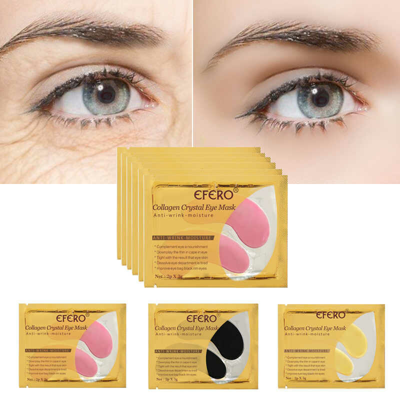 патчи collagen crystal eye mask розовые фото