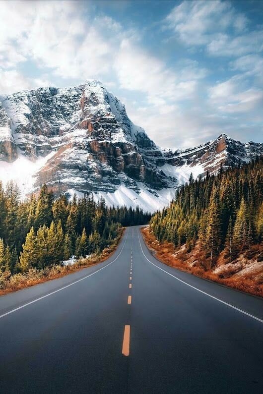 пейзаж дорога горы фото