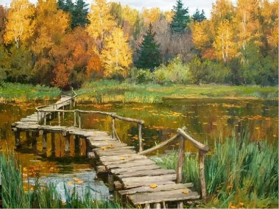 пейзаж осень в картинах художников фото