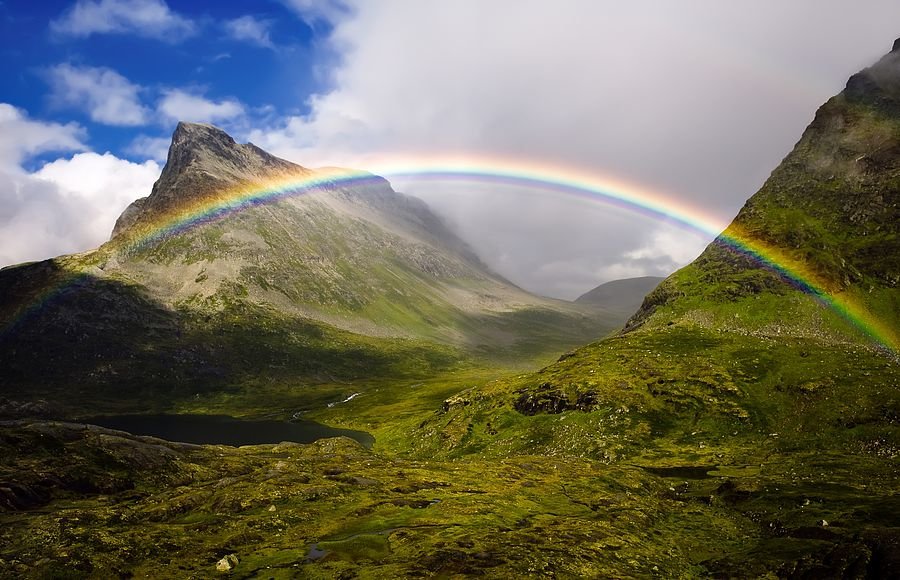 пейзажи гор радуга фото