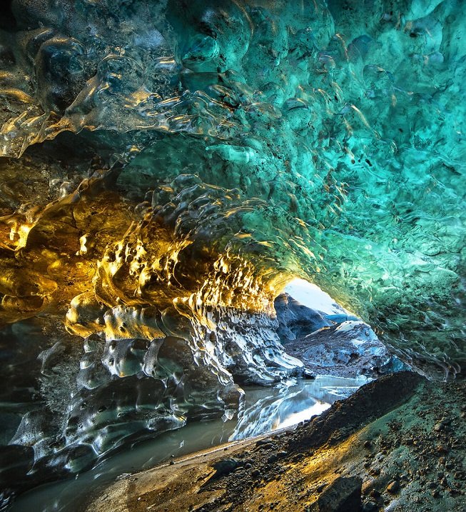 пещеры ледника ватнайёкюдль, исландия фото