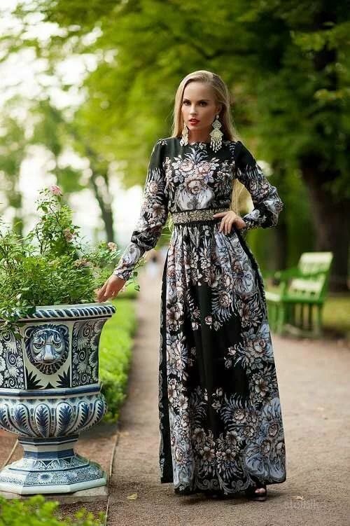 платье в русском стиле фото