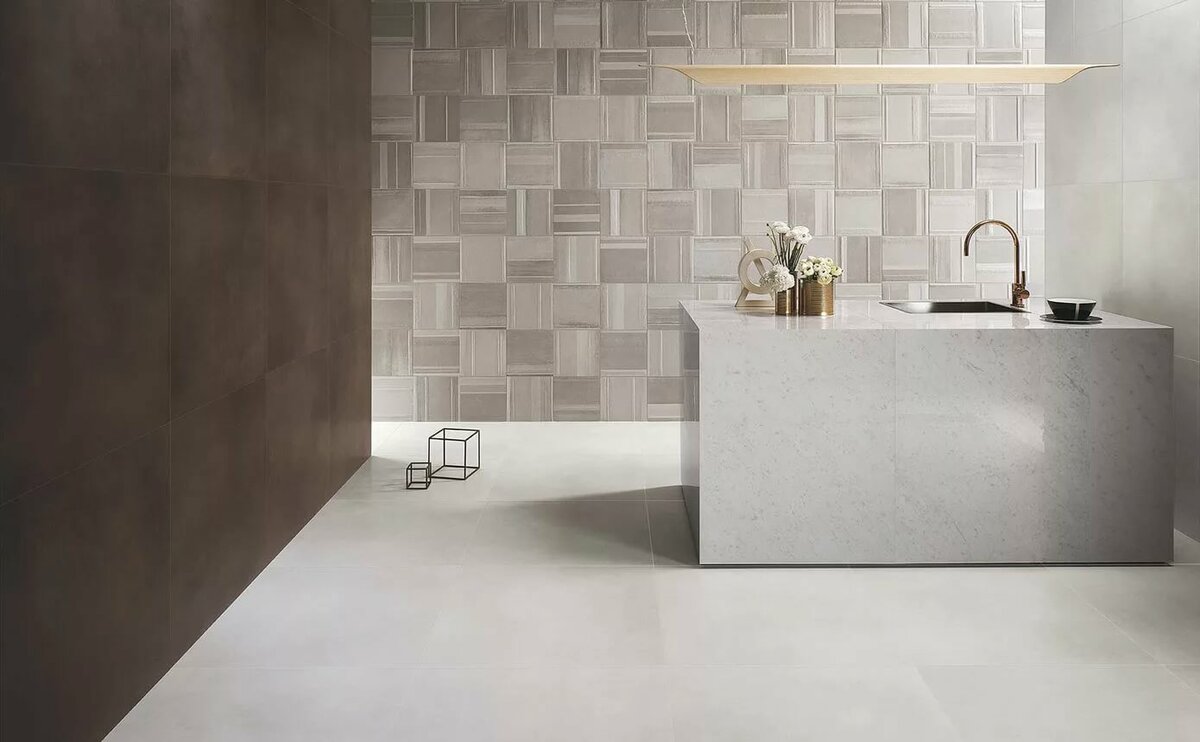 плитка cemento floor в интерьере фото