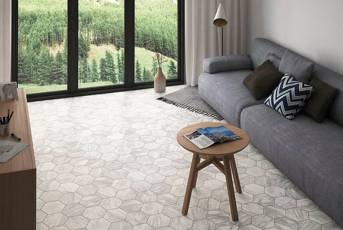 плитка equipe bardiglio hexagon light фото