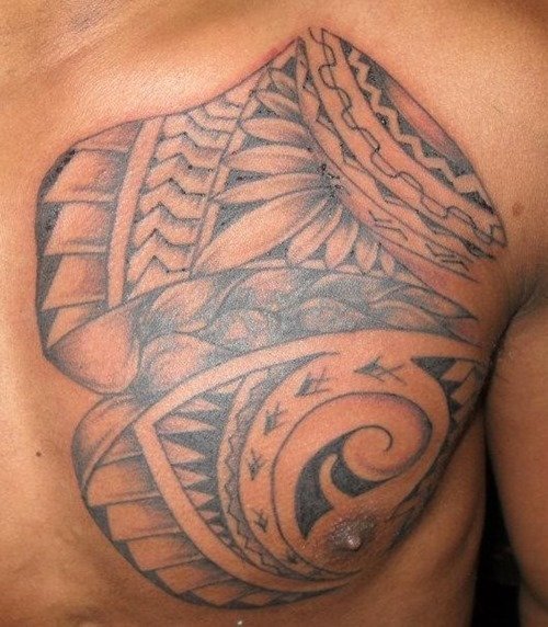 polynesian tattoo designs chest фото